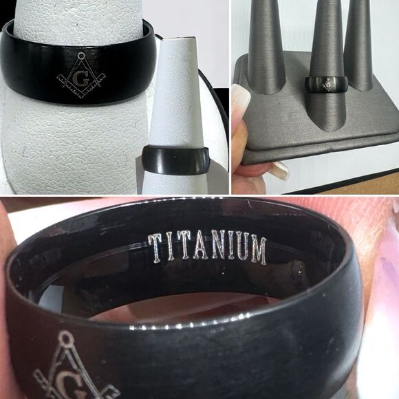 Free Mason l 5-piece Set l Beanie Neck Warmer Ring Necklace Token + Gift l New - Picture 11 of 15